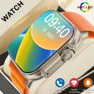 שעון חכם LAXASFIT עם מסך מד דופק וחיבור Bluetooth