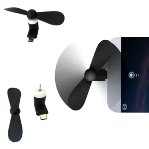 מאוורר נייד מיני USB עם חיבור Type-C לטלפון סלולרי