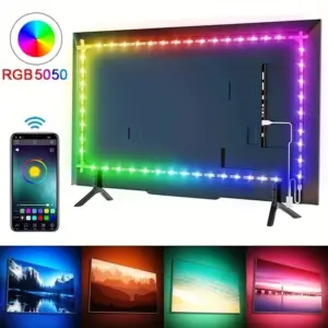 1 מ '/3 מ'/5m 5050 rgb הוביל פס אורות חכם יישום צבע מרחוק שי