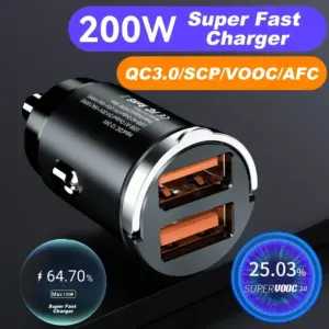 מיני טבעת משיכה PD QC לרכב - מתאם USB C לטלפון